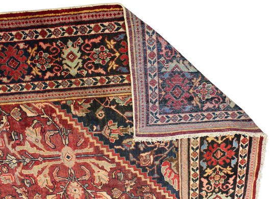 Floral Majesty — Antique Mahal Rug from Persia (10.2 × 13.4 ft) - 1701