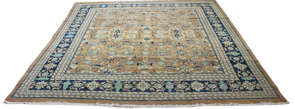 Whispers of Earth and Sky - Antique Mahal Rug from Persia (9.11 × 10.7 ft) - 1626