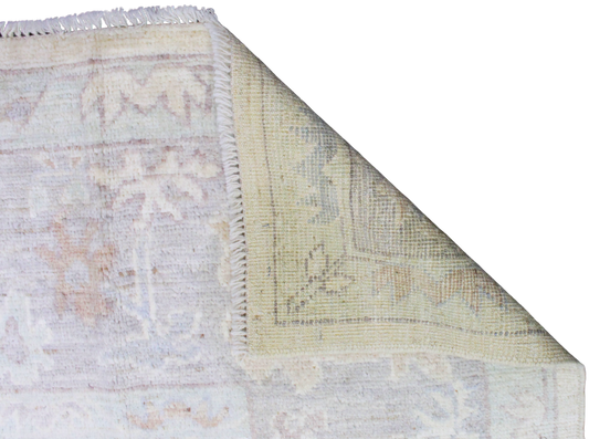 Quiet Nobility - Hand-Knotted Oushak Rug from Afghanistan (7.11 × 9.11 ft) - 15