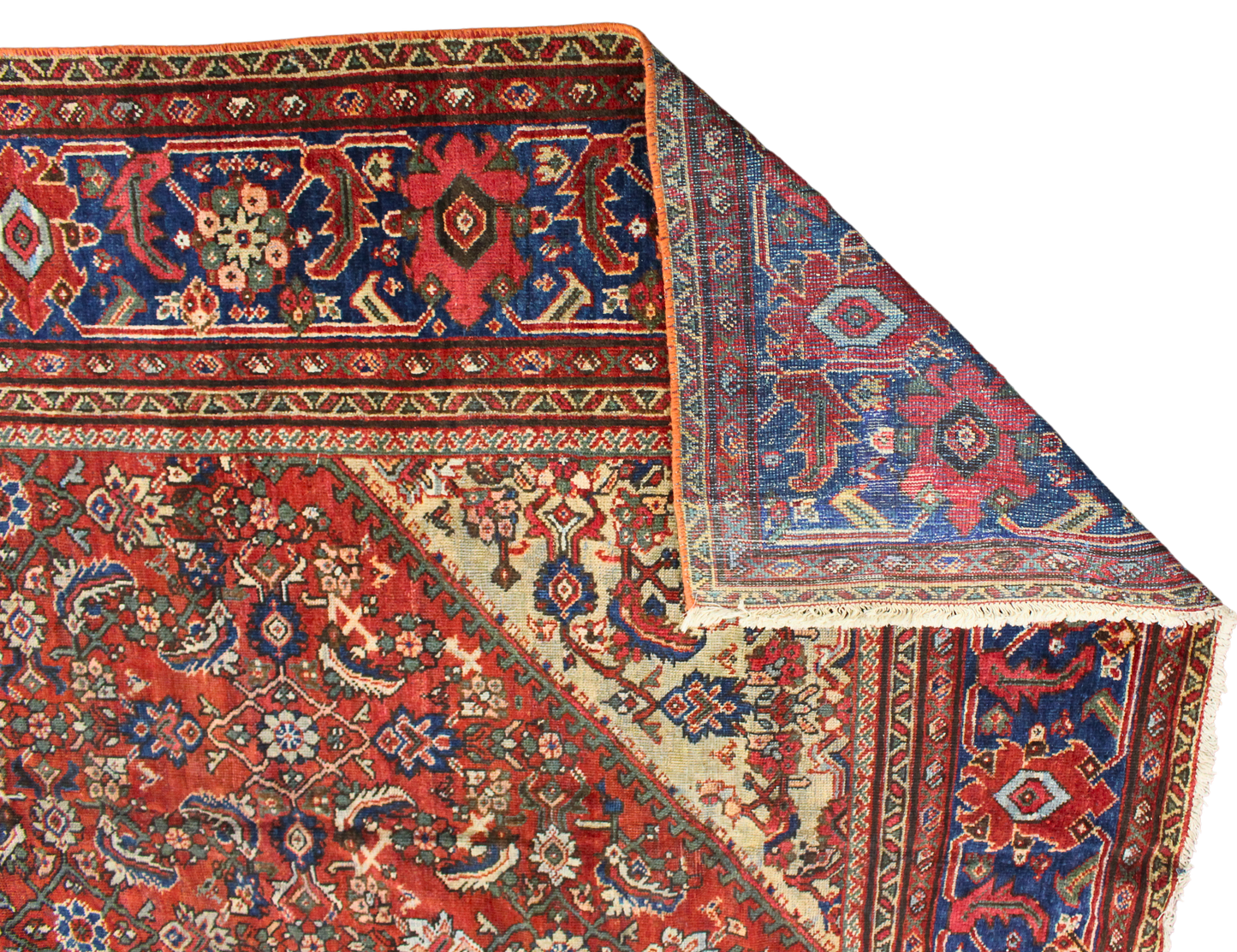Antique Mahal Rug from Persia (10 × 17 ft) - 1735