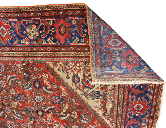 Antique Mahal Rug from Persia (10 × 17 ft) - 1735