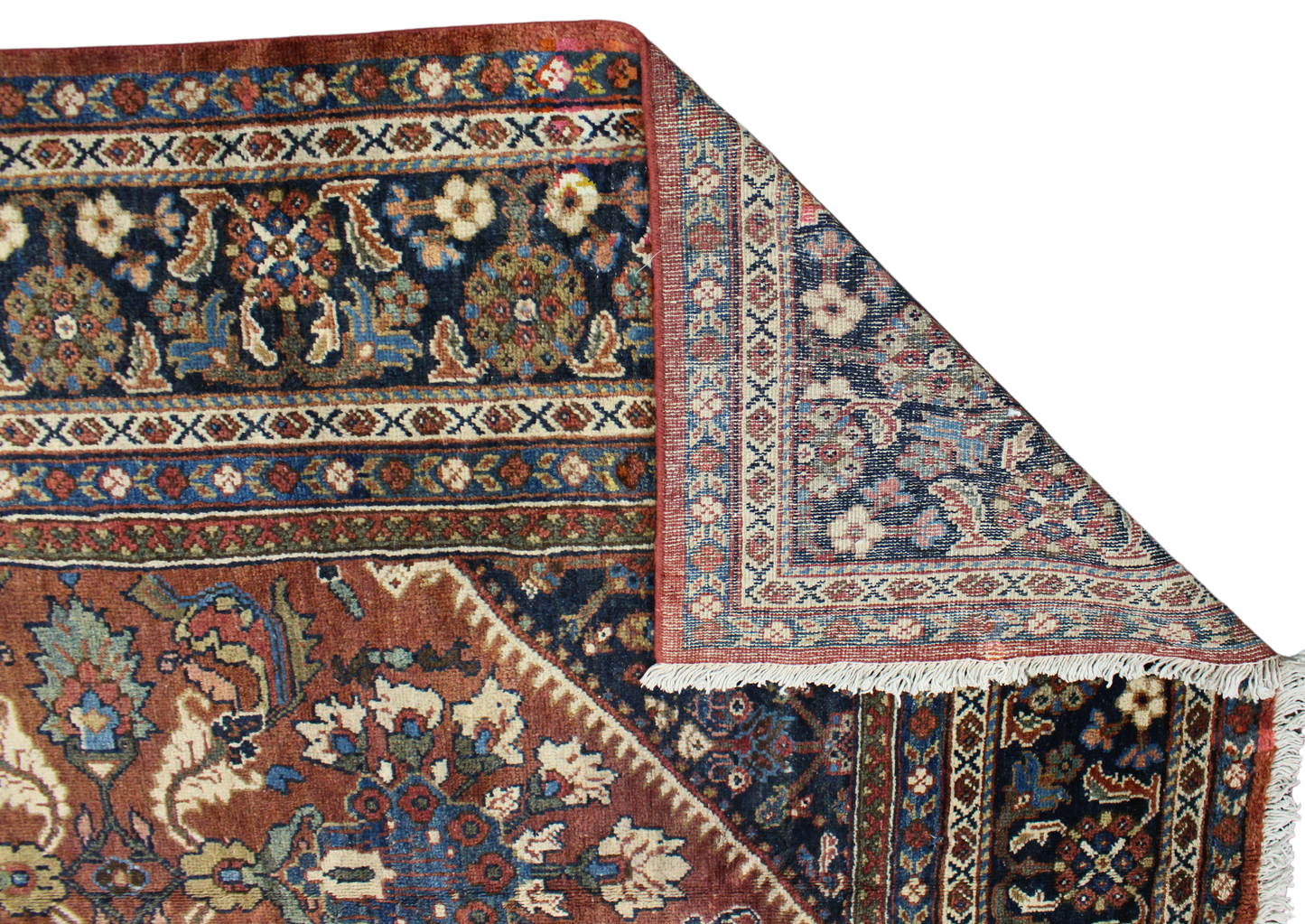 Ornate Grace - Antique Mahal Rug from Persia (9.7 × 14 ft) - 1628