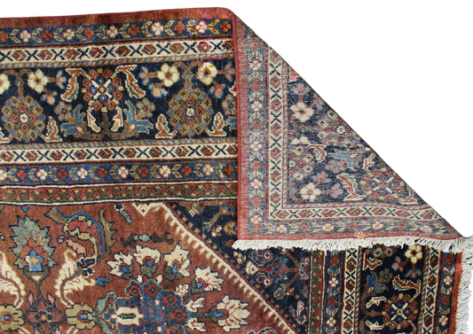 Ornate Grace - Antique Mahal Rug from Persia (9.7 × 14 ft) - 1628