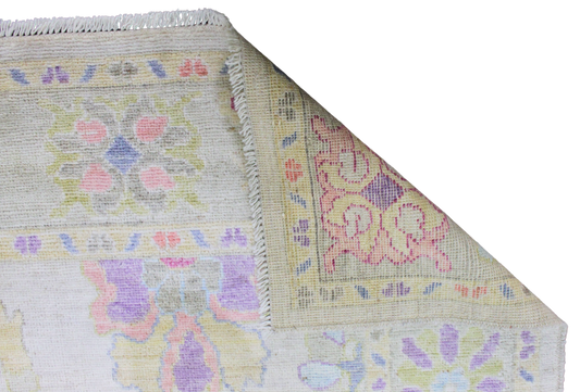 Sun-Washed Joy - Afghan Oushak Rug (5.11 × 8.9 ft) - 6