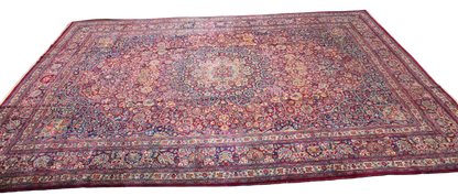 Regal Flourish - Mashad Rug from Persia (11.9 × 16.2 ft) - 1755
