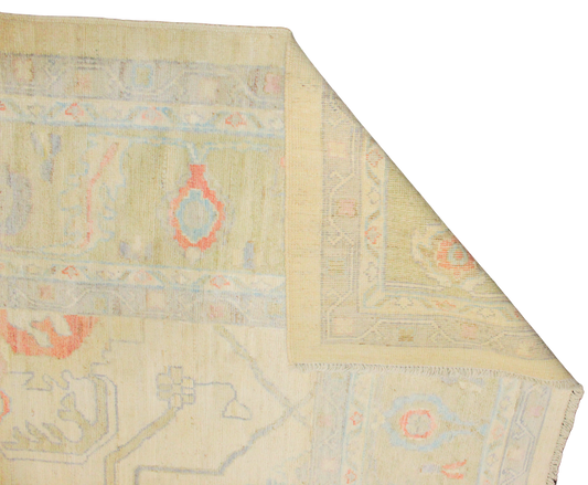 Timeless Geometry - Light-Filled Afghan Oushak (12′1″ × 14′7″) - 2811