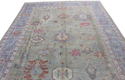 Whispers of Tradition - Oushak Afghan Rug (7.11 × 10.3 ft) - 1011