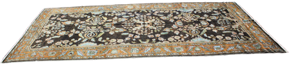 Timeless Drama in Earthy Tones - Antique Lilihan Rug (7.3 × 13.1 ft) - 1556