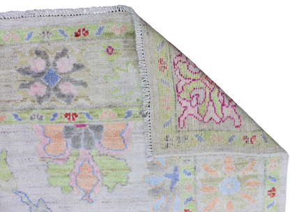 Garden Whimsy - Oushak Afghan Rug (6.3 × 8.8 ft) - 1003