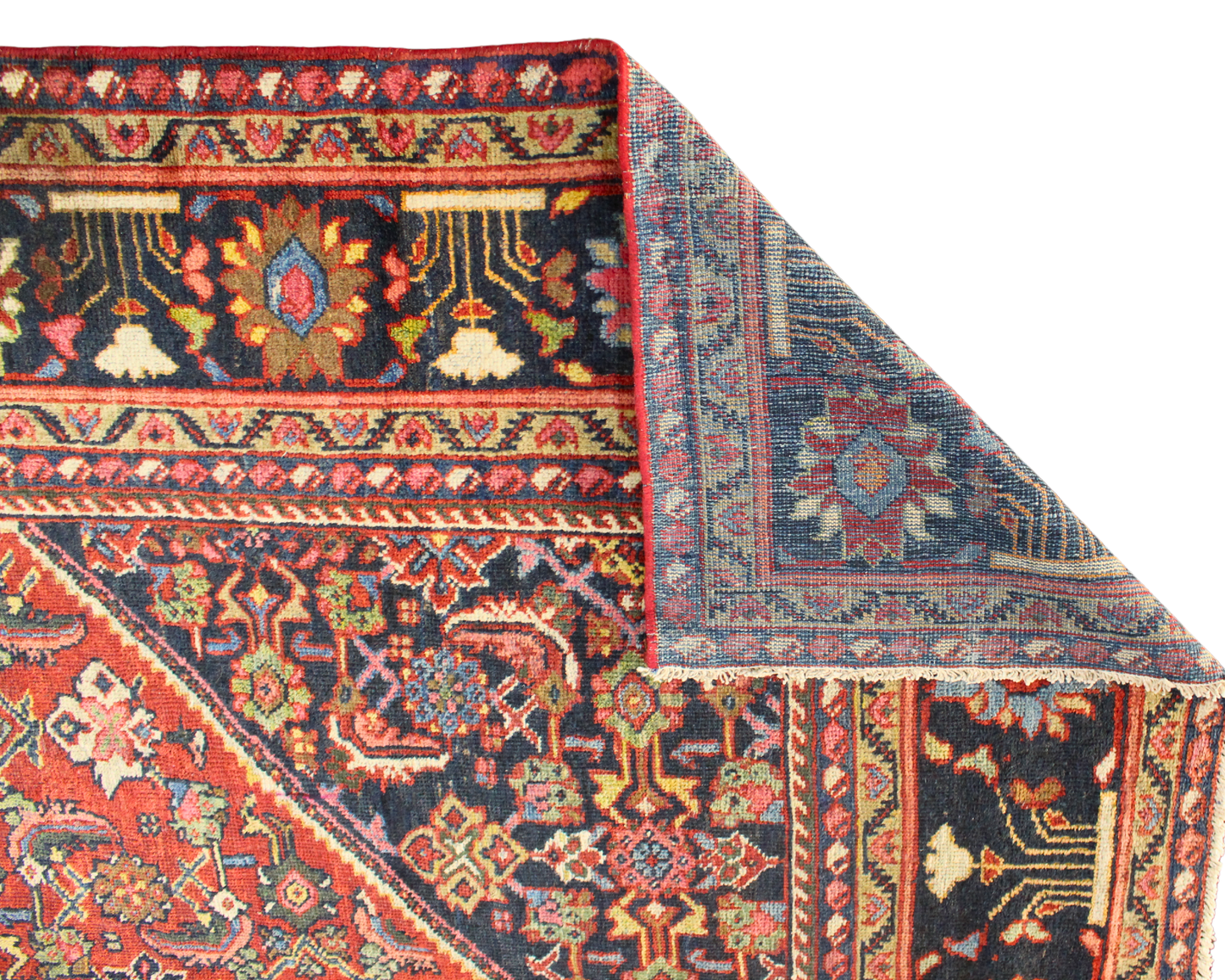 Majestic Length, Timeless Grace - Antique Mahal Rug from Persia (10.6 × 17.2 ft) - 1743