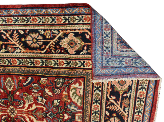 Floral Majesty - Antique Mahal Rug from Persia (10.6 × 13.10 ft) - 1720
