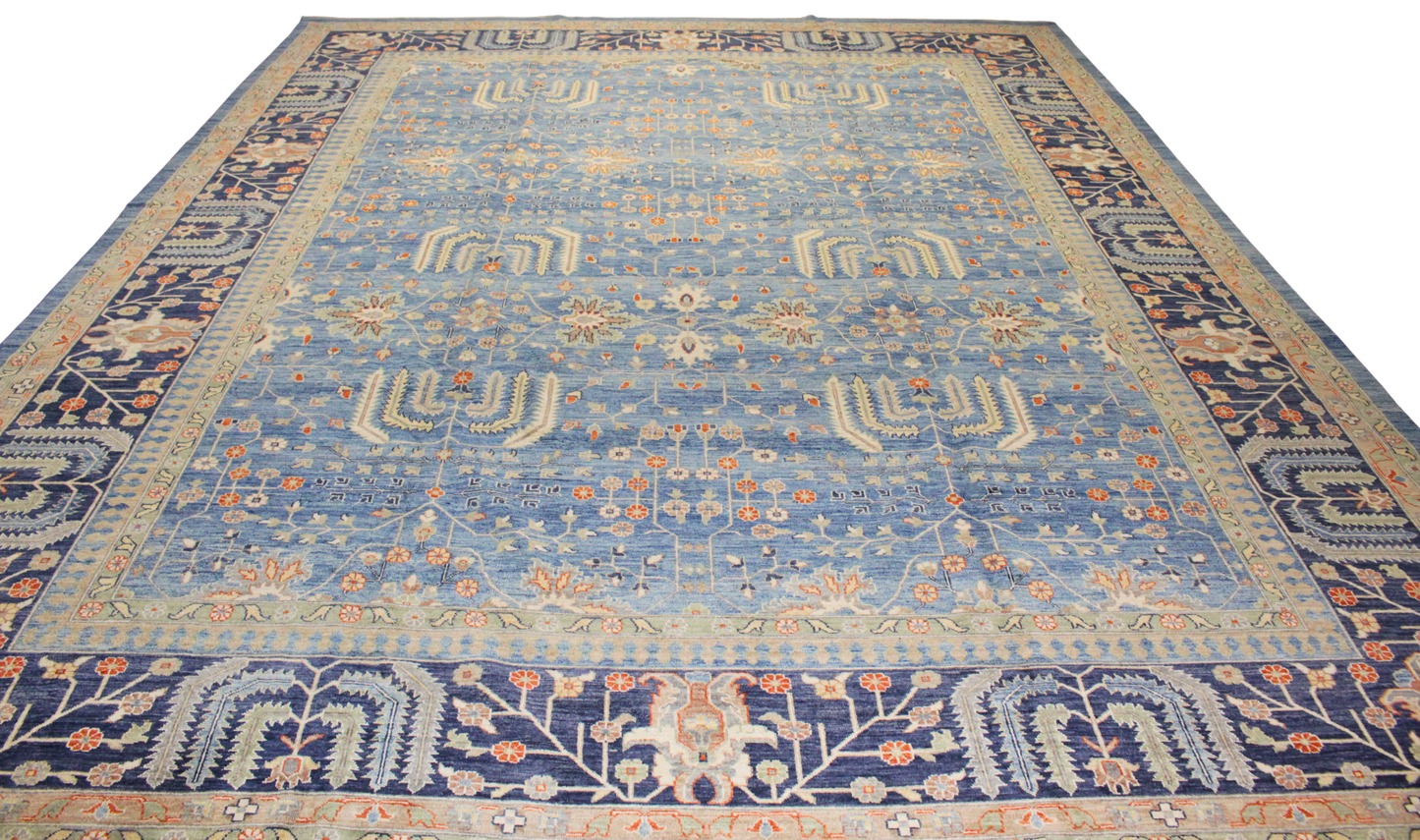 Twilight Grove — 12′×14′11″ Bakhshayesh Rug from Afghanistan - 2648