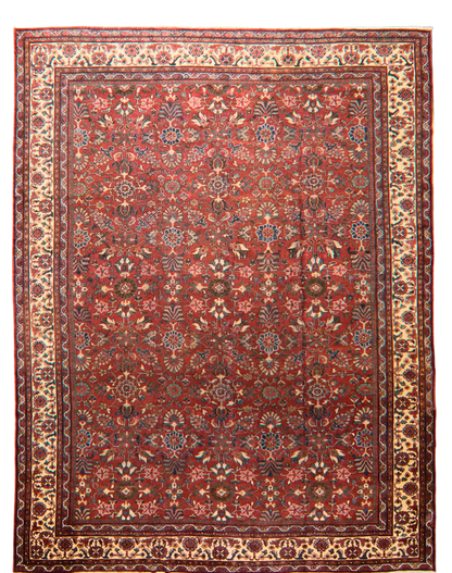 Garden of Harmony - Antique Mahal Rug from Persia (10.7 × 13.8 ft) - 1746