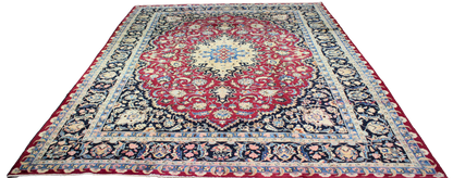 Royal Grandeur - Antique Mashad Rug from Persia (10.1 × 13.2 ft) - 14175