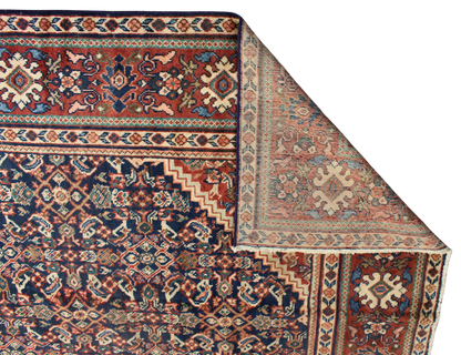 Woven Harmony - Antique Mahal Rug from Persia (10.8 × 14.2 ft) - 1757