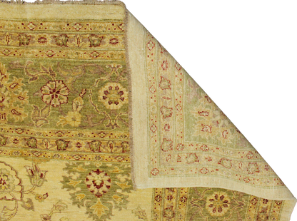 Golden Garden - Oushak Afghan Rugs (10.10 × 13.11 ft) - 2775