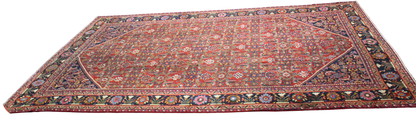 Majestic Length, Timeless Grace - Antique Mahal Rug from Persia (10.6 × 17.2 ft) - 1743
