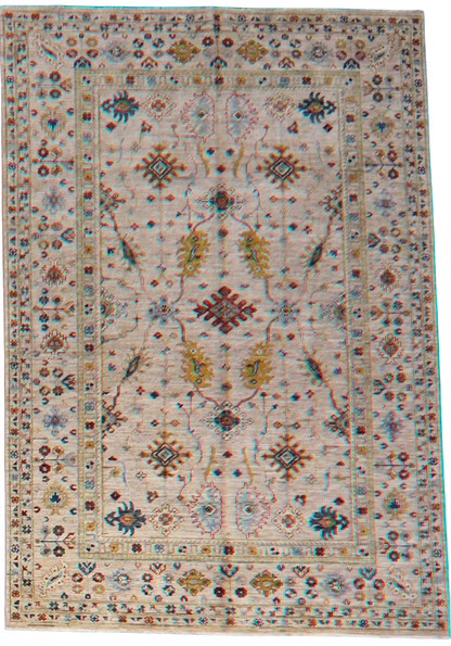 Jewel-Toned Balance - Fine Afghan Rug (5.6 × 8 ft) - 5