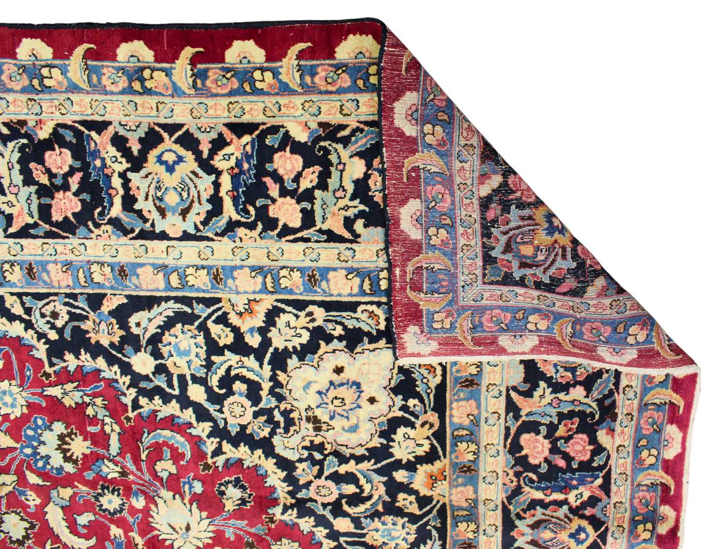 Royal Grandeur - Antique Mashad Rug from Persia (10.1 × 13.2 ft) - 14175