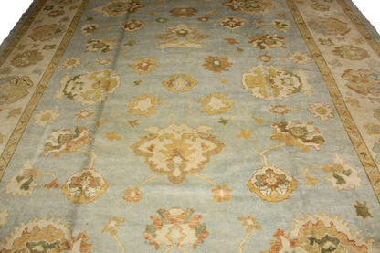 Celestial Bloom - Oushak Rug (10.8 × 14.4 ft) - 2307