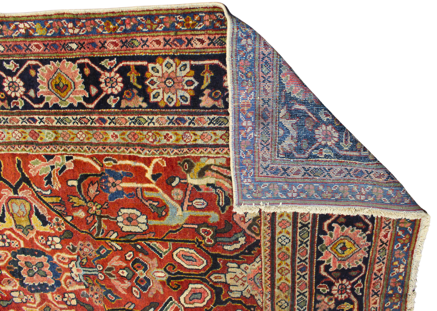 Majestic Intricacy - Antique Mahal Rug from Persia (10.8 × 13.1 ft) - 1714