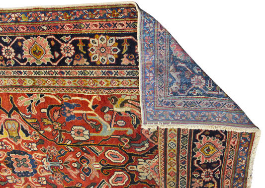 Majestic Intricacy - Antique Mahal Rug from Persia (10.8 × 13.1 ft) - 1714
