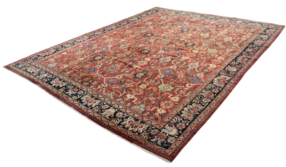 Timeless Elegance - Antique Mahal Rug from Persia (10.8 × 13.9 ft) - 1710