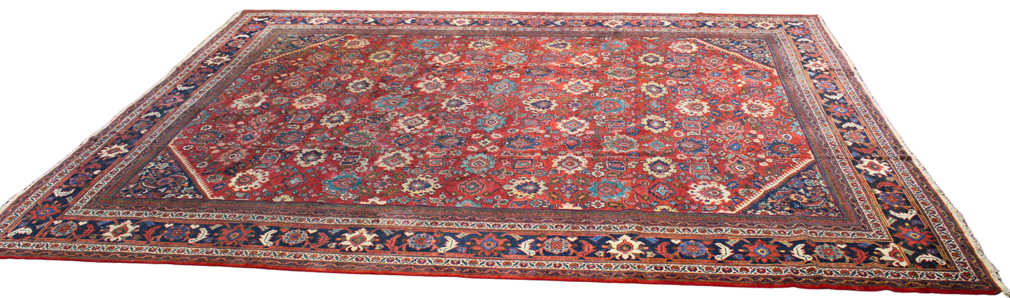 Antique Elegance - Mahal Rug from Persia (10.2 × 13.7 ft) - 1699