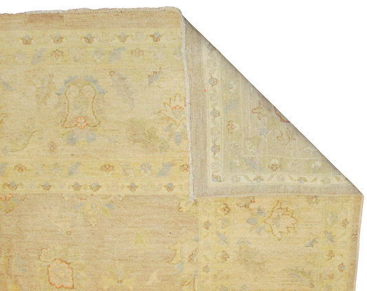 hand-knotted Afghan Oushak rug 11x14 wools
