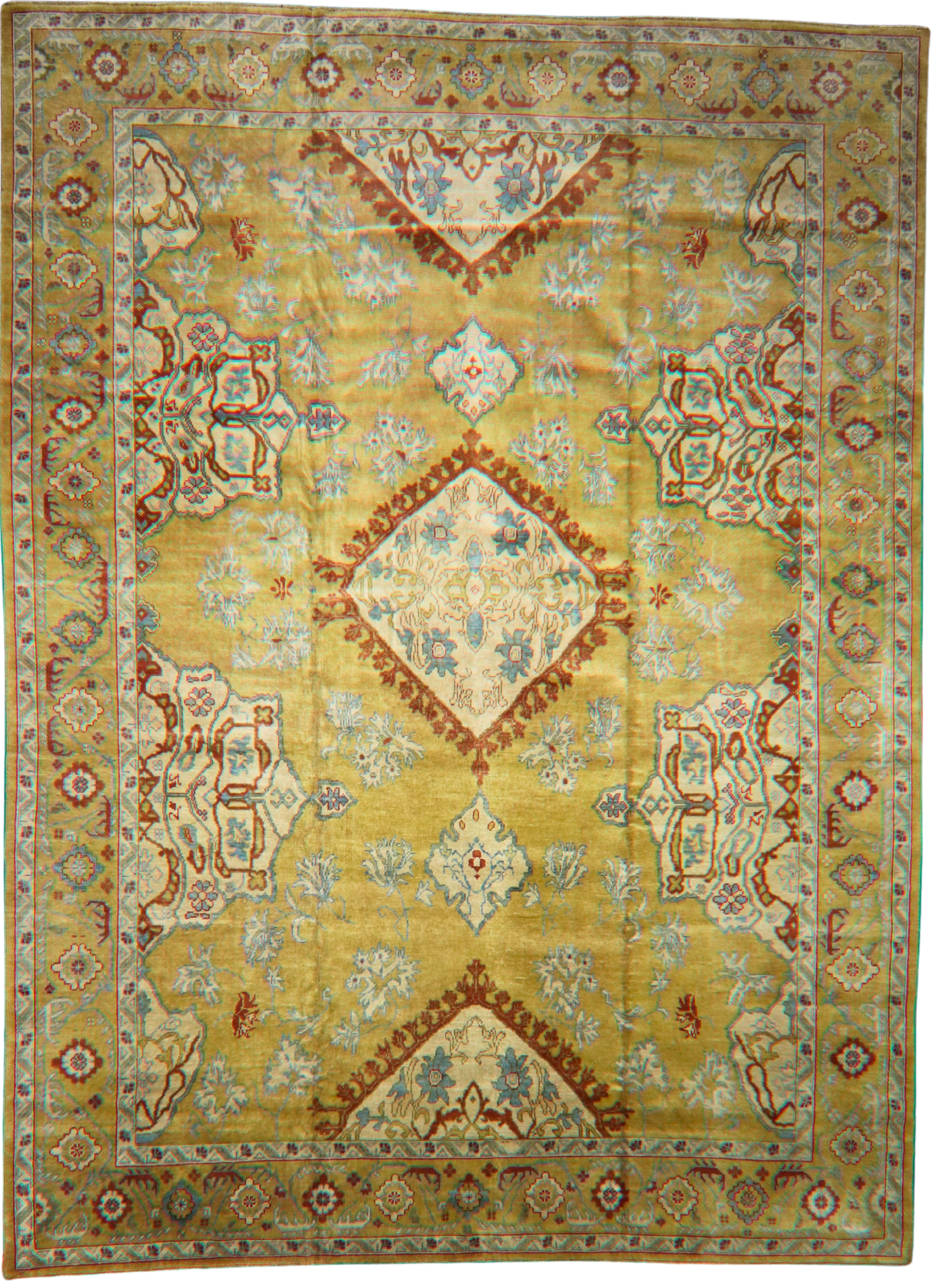 hand-knotted Oushak rugs turkey