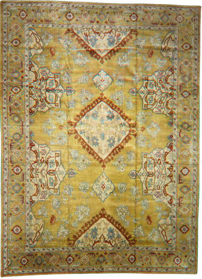 hand-knotted Oushak rugs turkey