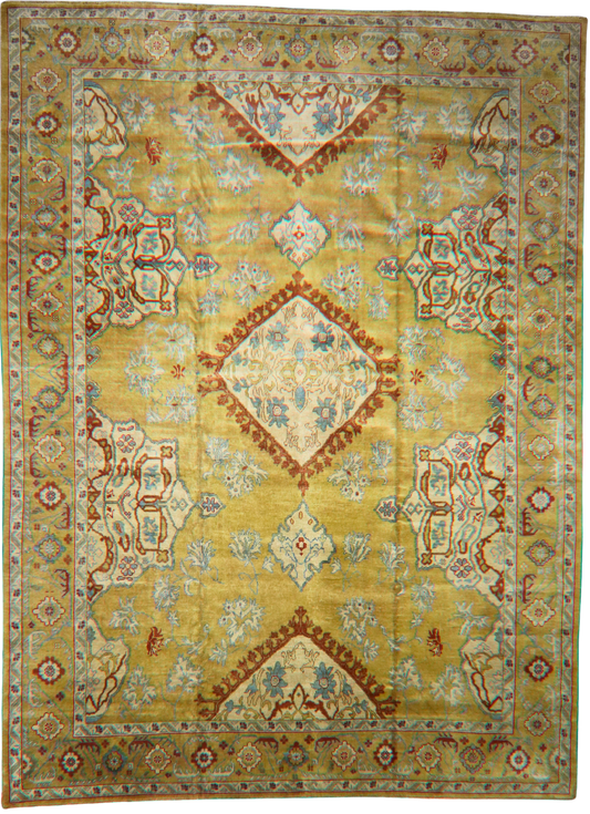 hand-knotted Oushak rugs turkey