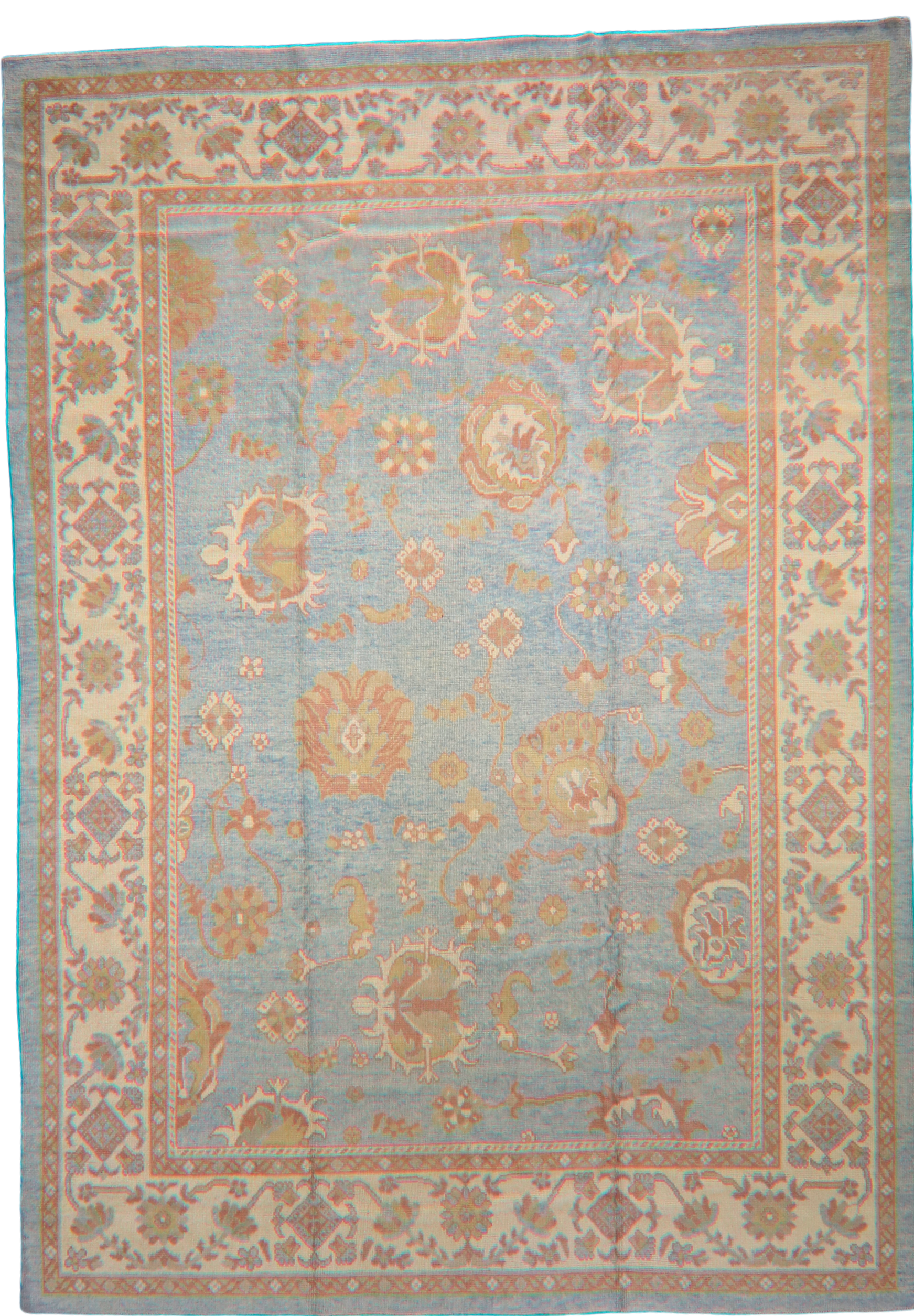hand-knotteds Oushak rugs