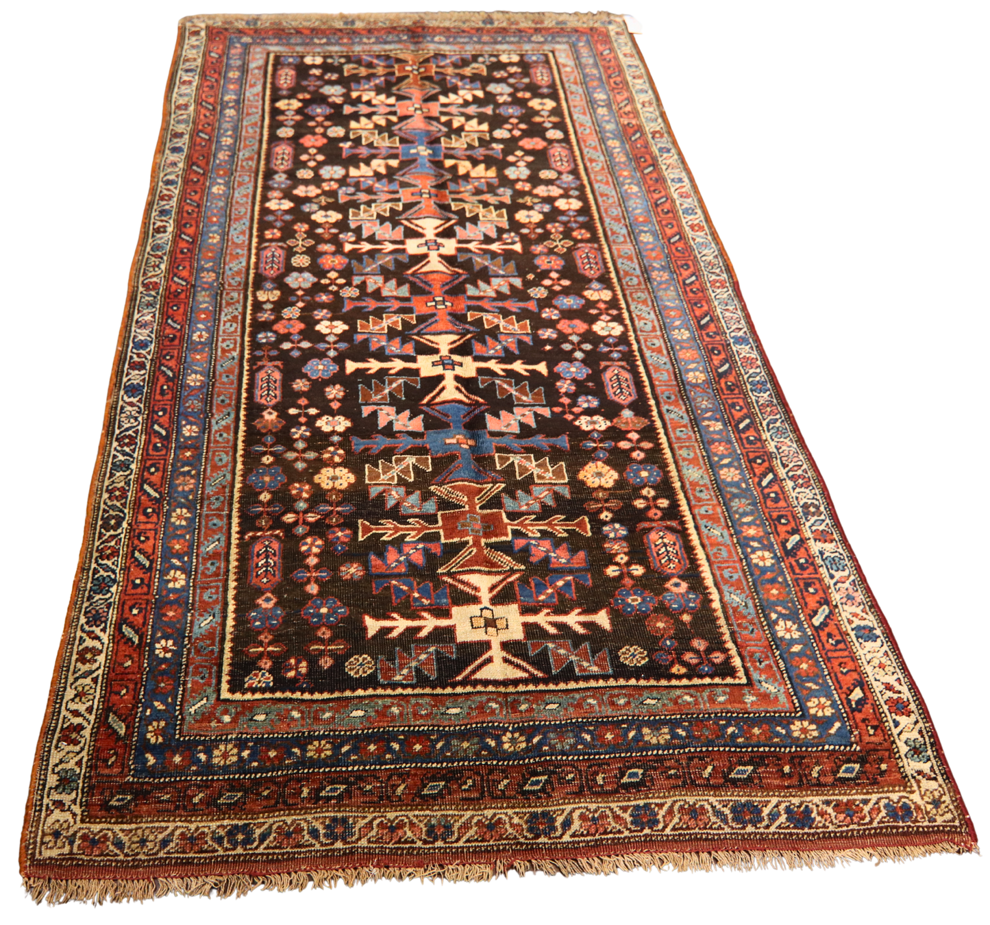 handmade Bidjar rug with minimal vintage wear