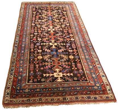 handmade Bidjar rug with minimal vintage wear