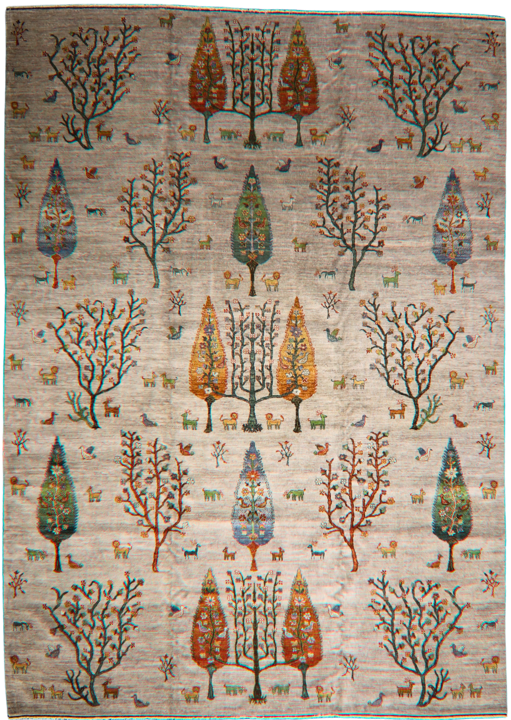 handwoven story rugs from Afghan