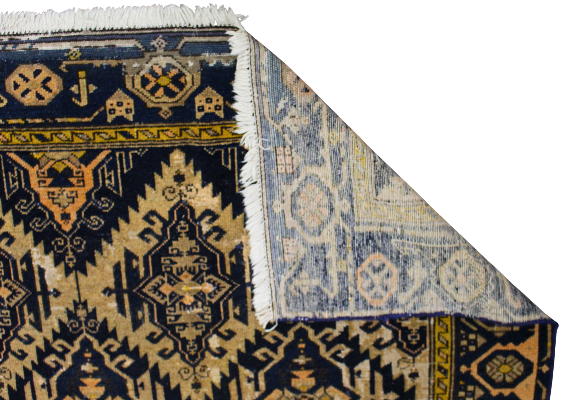 midnight indigo Persian rug for hallway or entry