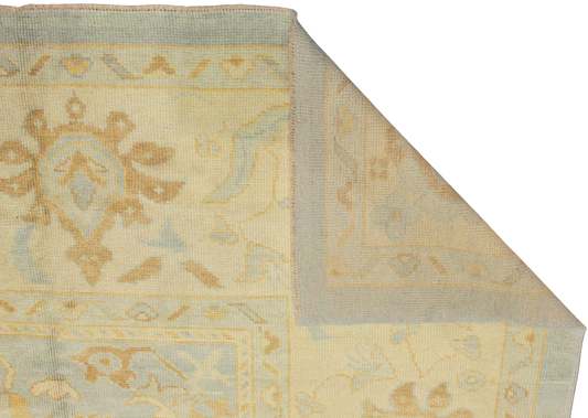 scrolling vine Turkish rug